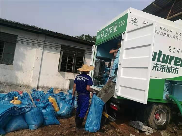 打安镇工业污泥压干处理